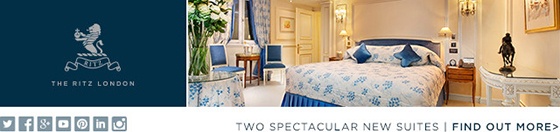 Email Banner for New Suite Promotion at The Ritz London