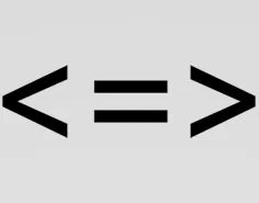 Icon showing an equal sign between two arrows.