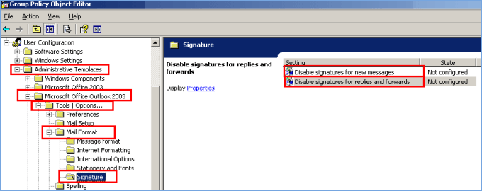 Disabling Signatures 2003 6