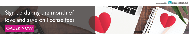 Example of a Valentine's day email signature banner