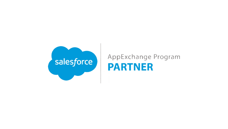 The SalesForce logo next to the words "AppExchange Program Partner".