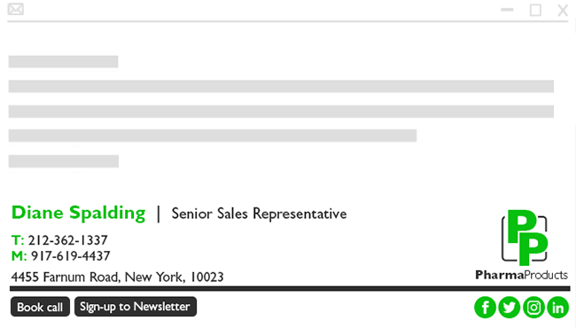 Pharmaceutical-email-signature-examples