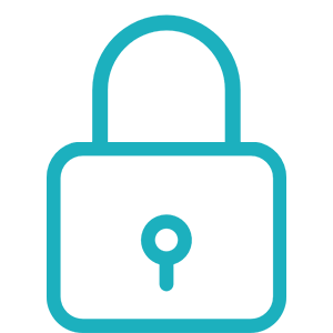 Icon showing a closed padlock.
