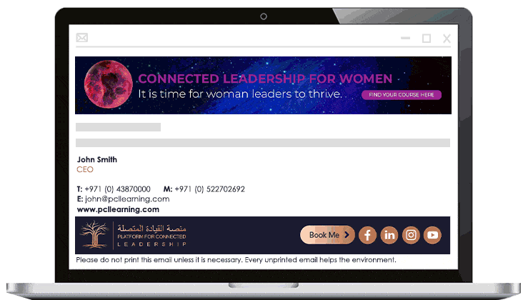 PCL Learning case study branded email signatures