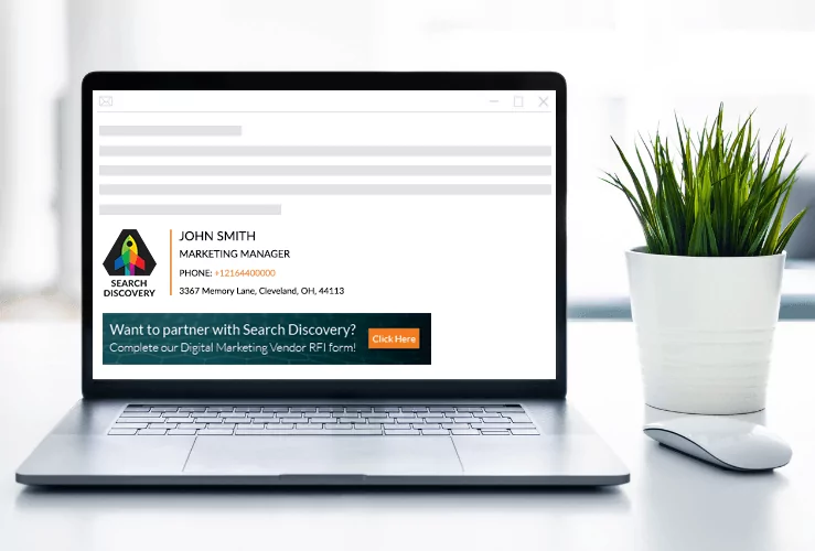 Search Discovery email signature example