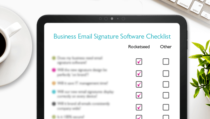 Business email signature software checklist