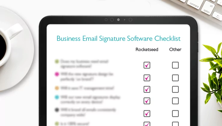 Business email signature software checklist