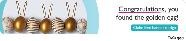 Golden Egg Banner Example