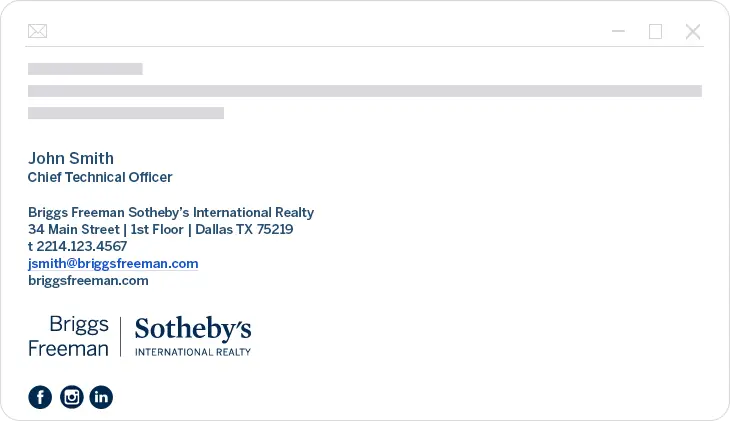 Real Estate Email Signature Example