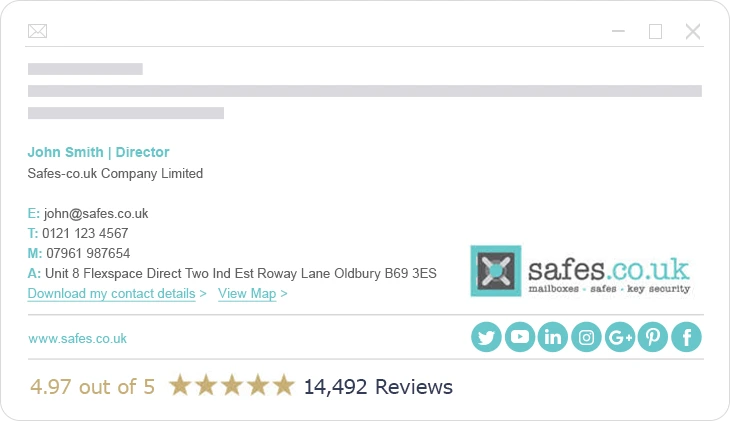 Safety solution email signature example