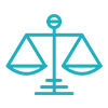 Ethics-icon showing scales of justice