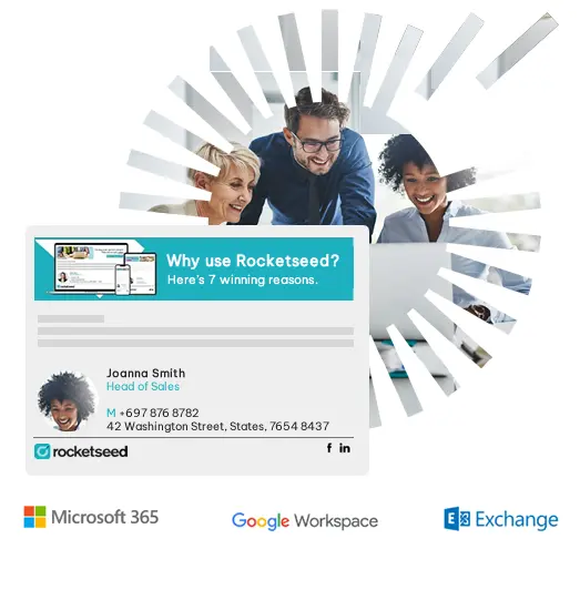 Rocketseed business email signature example