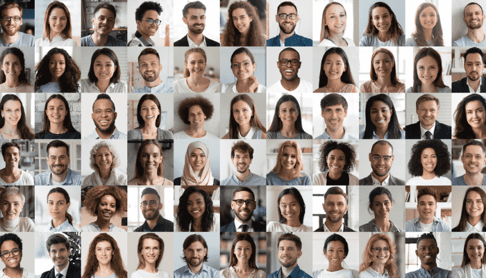 Headshots of a diverse group of individuals