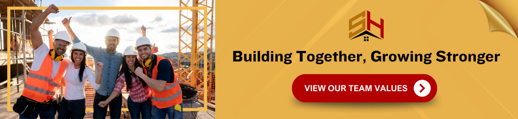 An example of a internal corporate culture email signature marketing banner for the construction industry