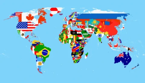 Navigating the fine line: should your email signature reflect national pride? 1 World map