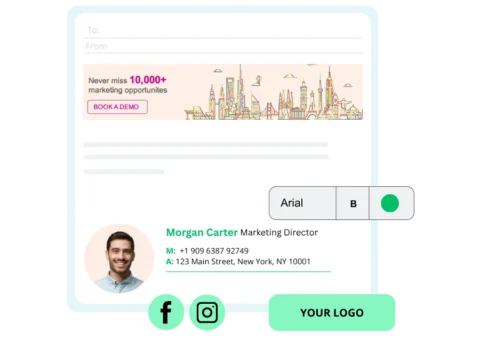 Create and build email signatures