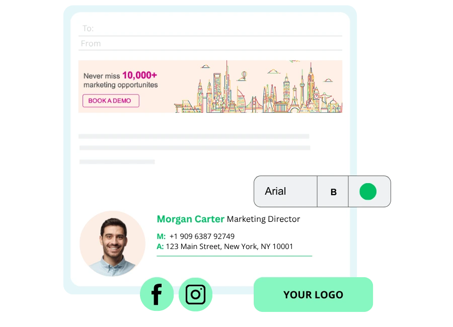 Create and build email signatures